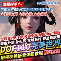 DOF110级超变单机版完美世界17大陆装备升级全屏技能无CD